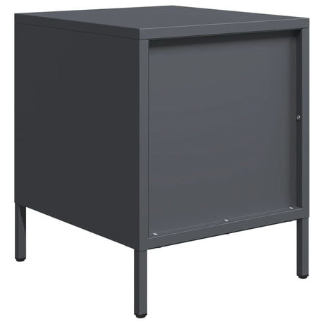 Bedside Cabinets 2 Pcs 35X39X43.5 Cm Steel