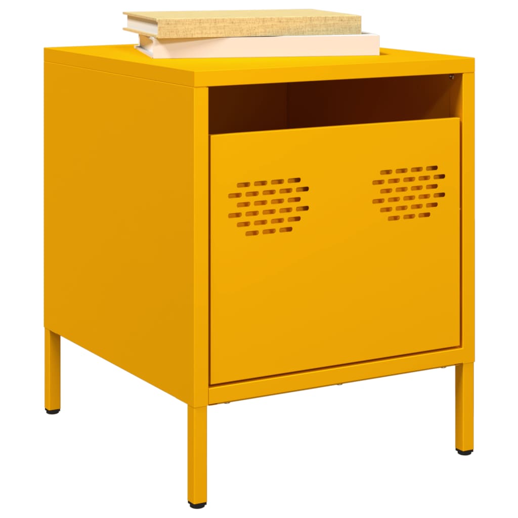 Bedside Cabinets 2 Pcs 35X39X43.5 Cm Steel