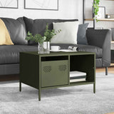 Coffee Table Olive 68.5X50X43.5 Cm Cold-Rolled Steel