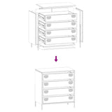 Sideboard  68X39X73.5 Cm Cold-Rolled Steel