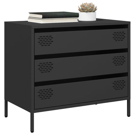 Sideboard Mustard 68X39X58.5 Cm Cold-Rolled Steel