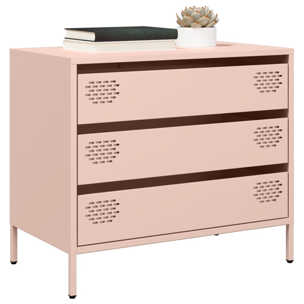 Sideboard Mustard 68X39X58.5 Cm Cold-Rolled Steel