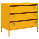 Sideboard Mustard 68X39X58.5 Cm Cold-Rolled Steel