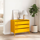 Sideboard Mustard 68X39X58.5 Cm Cold-Rolled Steel