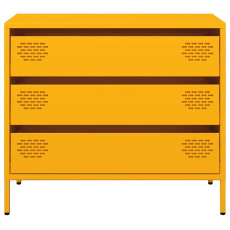 Sideboard Mustard 68X39X58.5 Cm Cold-Rolled Steel
