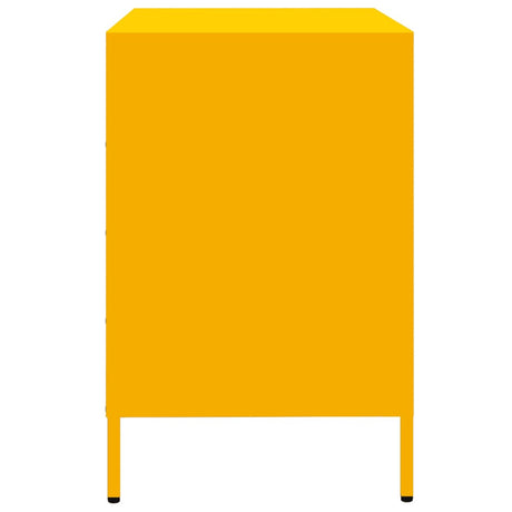 Sideboard Mustard 68X39X58.5 Cm Cold-Rolled Steel