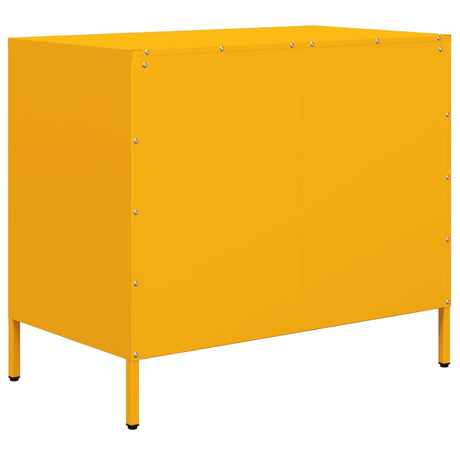 Sideboard Mustard 68X39X58.5 Cm Cold-Rolled Steel