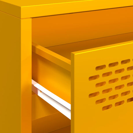 Sideboard Mustard 68X39X58.5 Cm Cold-Rolled Steel