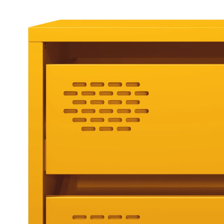 Sideboard Mustard 68X39X58.5 Cm Cold-Rolled Steel
