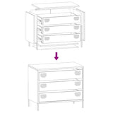 Sideboard Mustard 68X39X58.5 Cm Cold-Rolled Steel