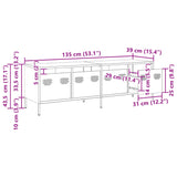 Tv Cabinet 135X39X43.5 Cm Cold-Rolled Steel