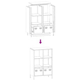 Highboard  68X39X103.5 Cm Steel