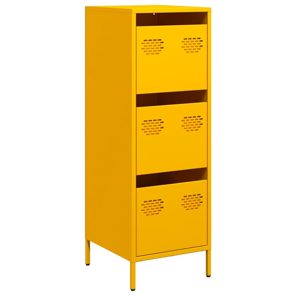 Highboard Mustard 39X35X103.5 Cm Steel