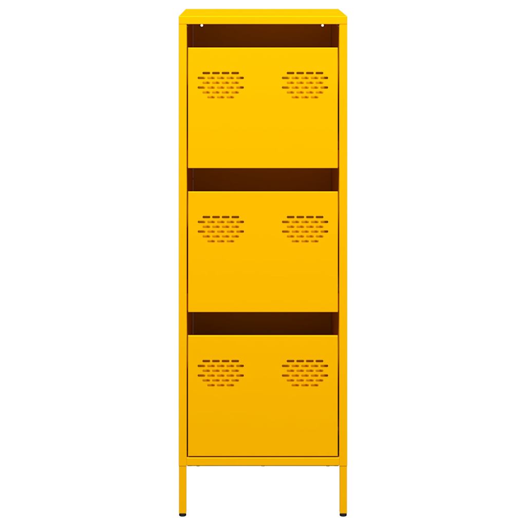Highboard Mustard 39X35X103.5 Cm Steel