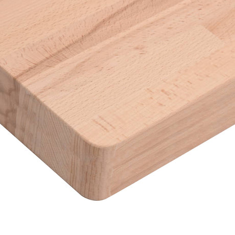 Basin Shelf Wall Mounted Steel And Solid Wood Beech