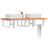 Basin Shelf Wall Mounted Steel And Solid Wood Beech