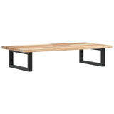 Basin Shelf Wall Mounted Steel And Solid Wood Acacia
