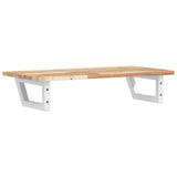 Basin Shelf Wall Mounted Steel And Solid Wood Acacia