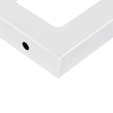Basin Shelf Wall Mounted Steel And Solid Wood Acacia