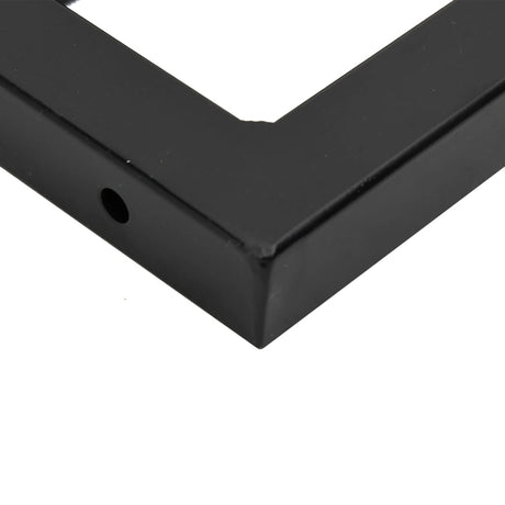 Basin Shelf Wall Mounted Steel And Solid Wood Acacia