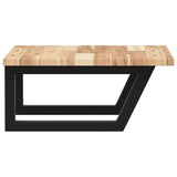 Basin Shelf Wall Mounted Steel And Solid Wood Acacia