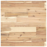 Basin Shelf Wall Mounted Steel And Solid Wood Acacia