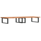 Basin Shelf Wall Mounted Steel And Solid Wood Beech