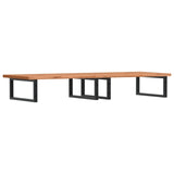 Basin Shelf Wall Mounted Steel And Solid Wood Beech