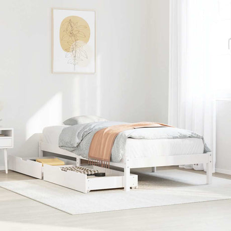 Bed Frame Without Mattress Small Double Solid Wood Pine