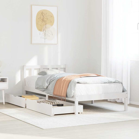 Bed Frame Without Mattress Solid Wood Pine
