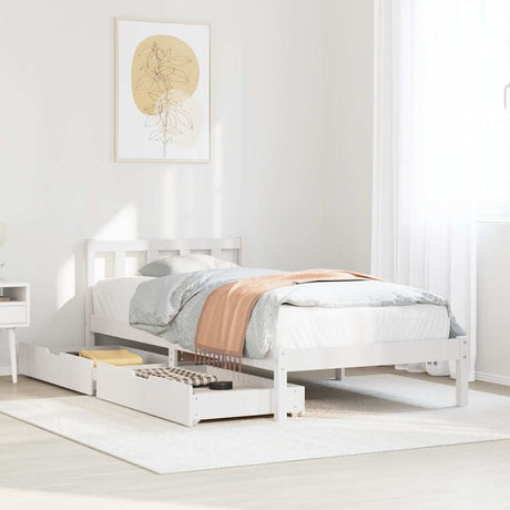 Bed Frame Without Mattress Solid Wood Pine