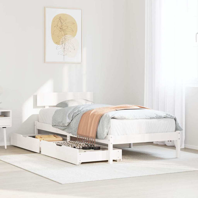 Bed Frame Without Mattress Small Single Solid Wood Pine