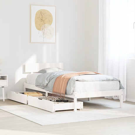 Bed Frame Without Mattress Single Solid Wood Pine