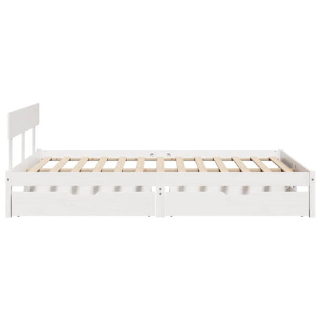Bed Frame Without Mattress Small Double Solid Wood Pine