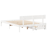 Bed Frame Without Mattress Small Double Solid Wood Pine