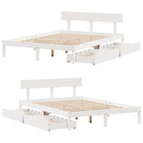 Bed Frame Without Mattress Small Double Solid Wood Pine