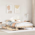 Bed Frame Without Mattress Solid Wood Pine