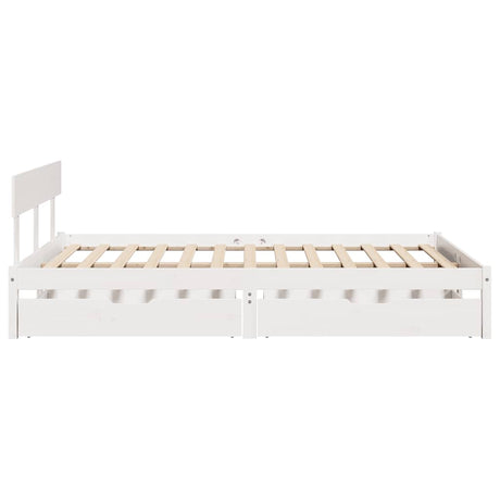 Bed Frame Without Mattress Solid Wood Pine
