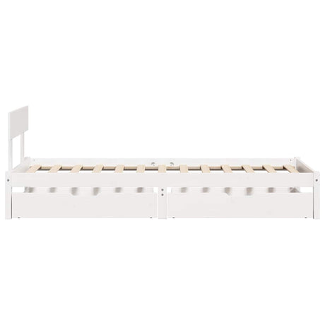 Bed Frame Without Mattress Solid Wood Pine