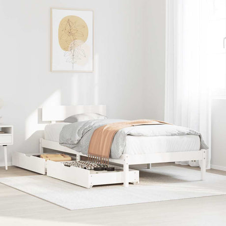 Bed Frame Without Mattress Solid Wood Pine