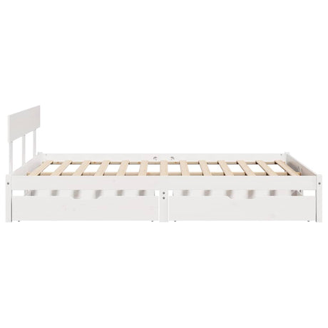 Bed Frame Without Mattress King Size Solid Wood Pine