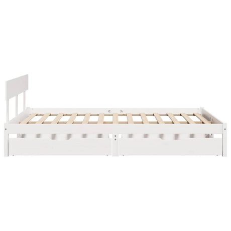 Bed Frame Without Mattress Solid Wood Pine