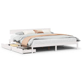 Bed Frame Without Mattress Super King Solid Wood Pine
