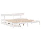 Bed Frame Without Mattress Super King Solid Wood Pine