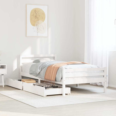 Bed Frame Without Mattress Single Solid Wood Pine