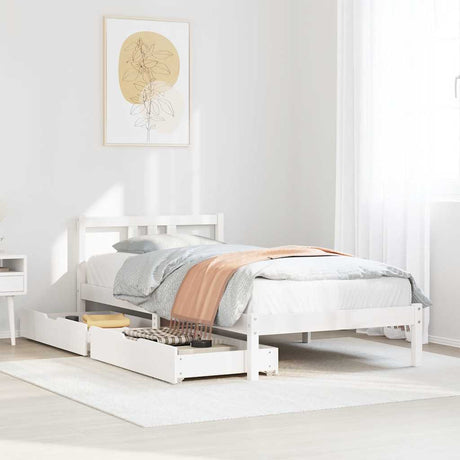 Bed Frame Without Mattress King Size Solid Wood Pine