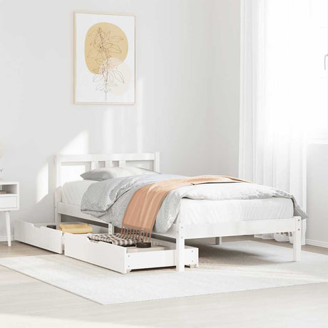 Bed Frame Without Mattress King Size Solid Wood Pine