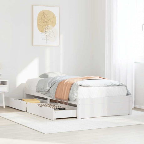 Bed Frame Without Mattress Small Double Solid Wood Pine