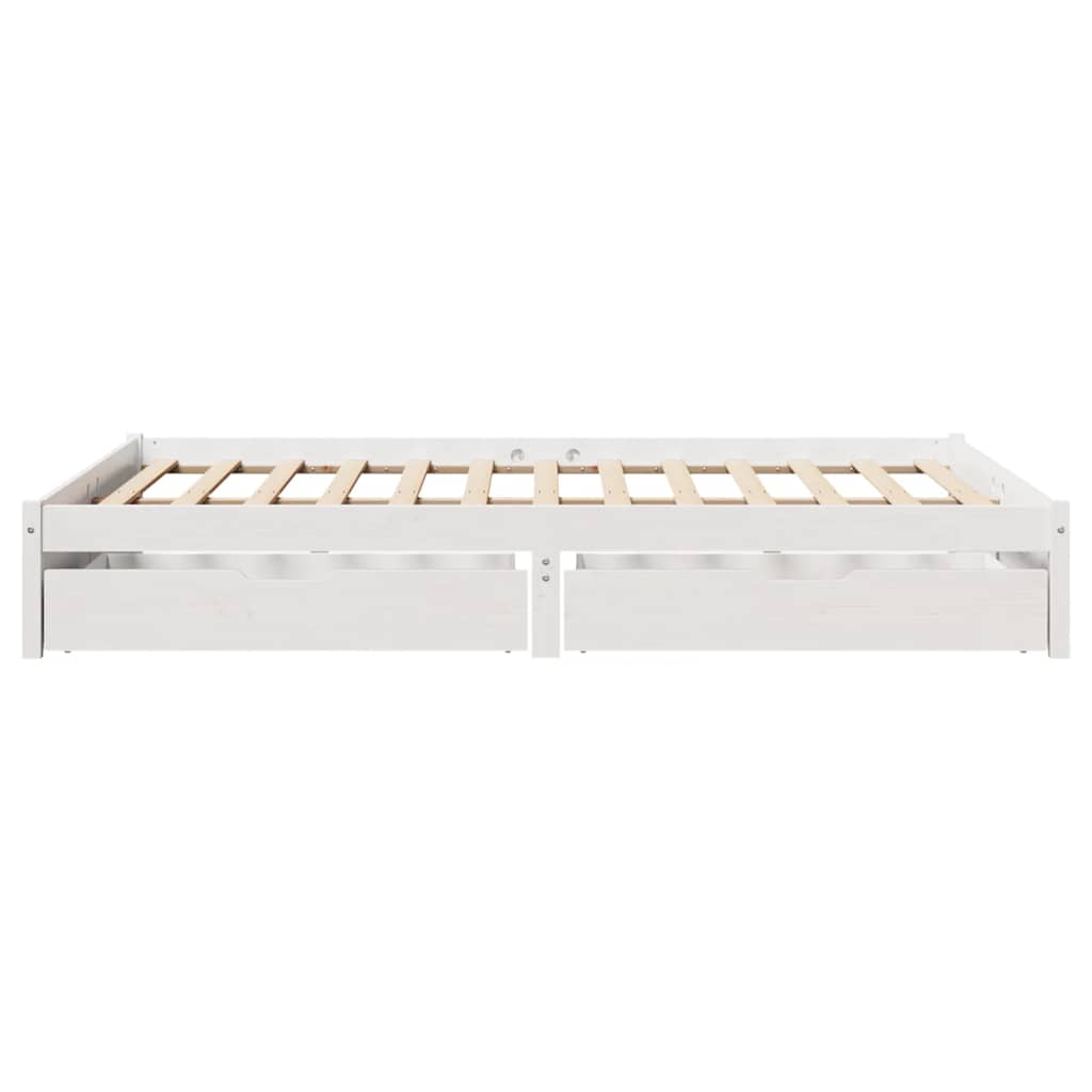 Bed Frame Without Mattress Small Double Solid Wood Pine