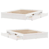 Bed Frame Without Mattress Small Double Solid Wood Pine